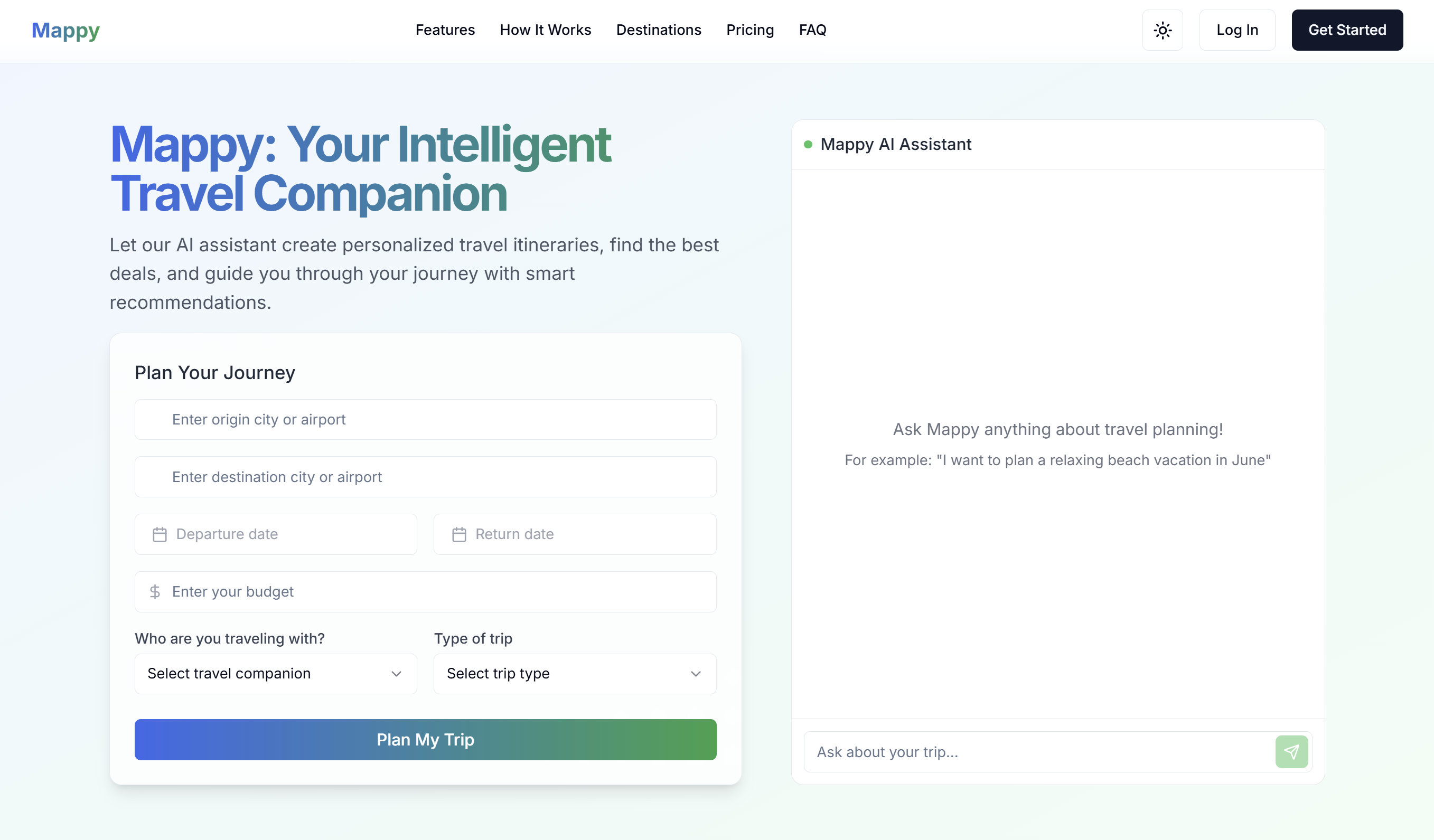 Mappy Travel Planning Platform